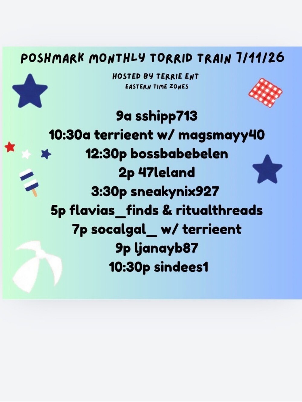 🧨7/11/2026🧨TORRID MONTHLY RAID TRAIN 16+ HOURS OF TORRID SELLERS